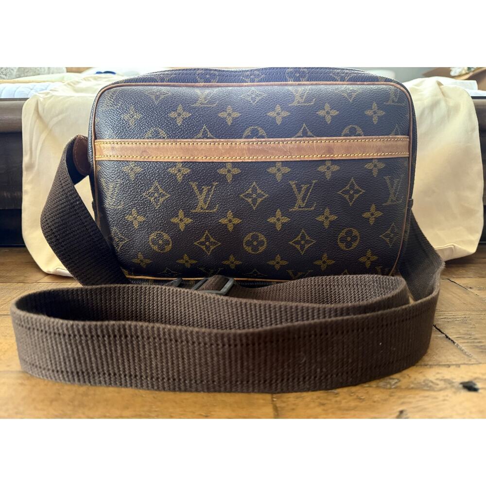 Louis Vuitton Reporter Crossbody Bag Women Monogram Canvas France Dust Bag W/COA